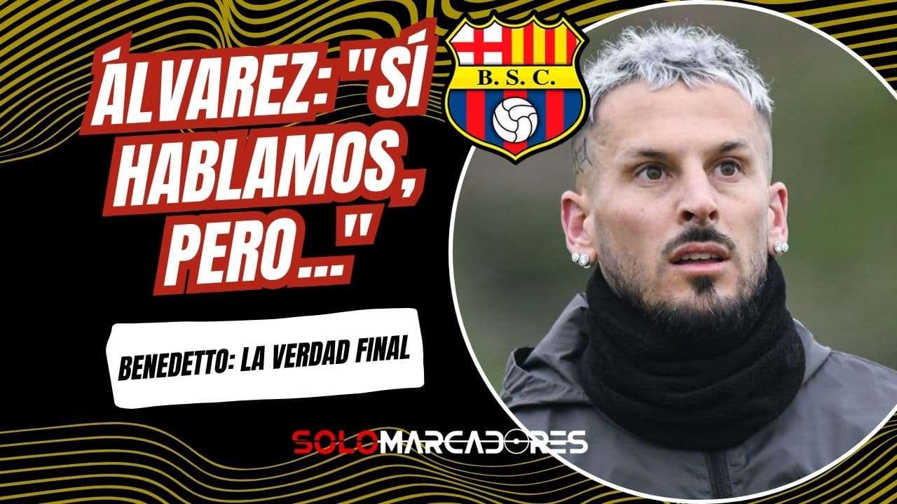 Barcelona SC 2026: David Álvarez confirma conversación con Darío Benedetto y revela la postura del jugador
