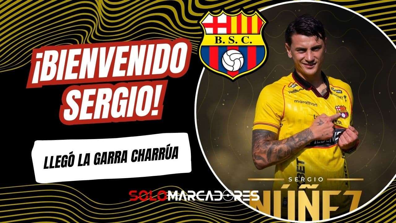 Oficial: Barcelona SC blinda su ataque con Sergio Núñez, el séptimo refuerzo charrúa