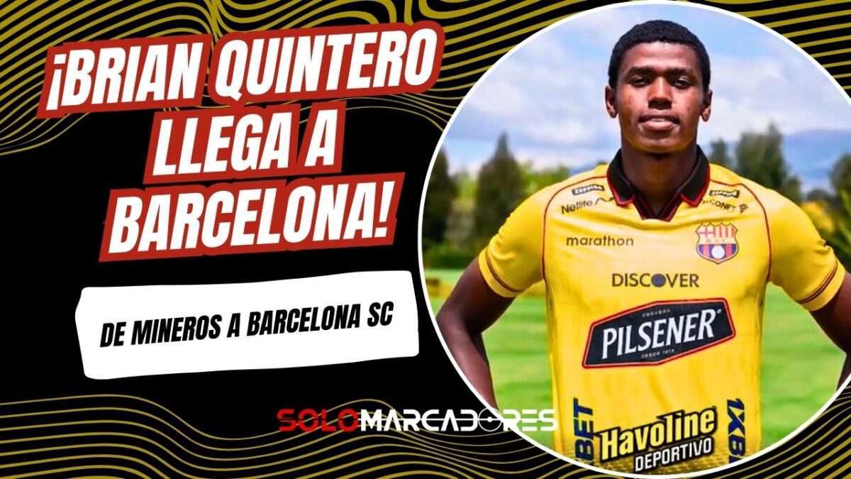 Brian Quintero nuevo refuerzo de Barcelona SC para la temporada 2026