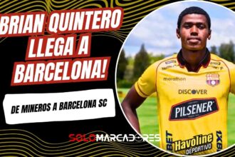 Brian Quintero nuevo refuerzo de Barcelona SC para la temporada 2026