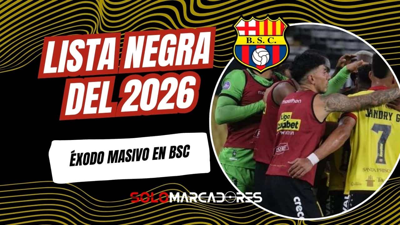 Crisis en Barcelona SC: La lista de 15 jugadores que saldrían en 2026