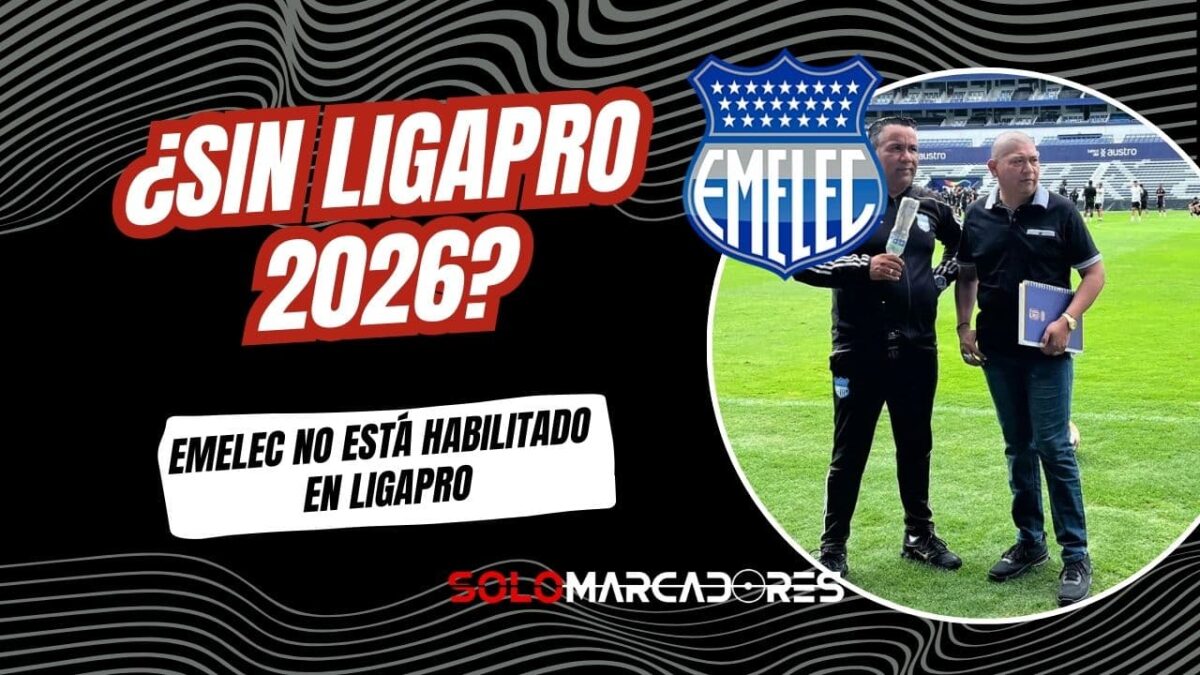 Jorge Guzmán inicia acciones legales: “Me considero presidente del Emelec” 4 La grave advertencia de Edison Baldeón: "Emelec no está habilitado en LigaPro" por deudas