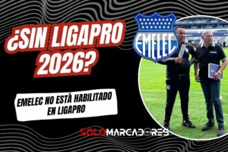 La grave advertencia de Edison Baldeón: "Emelec no está habilitado en LigaPro" por deudas