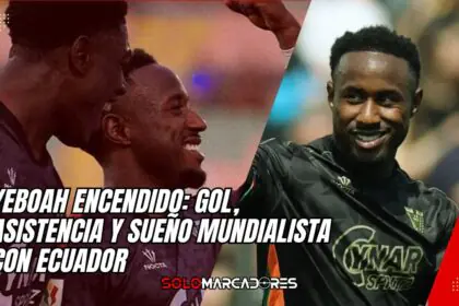 El ecuatoriano John Yeboah brilla en el extranjero con gol y asistencia