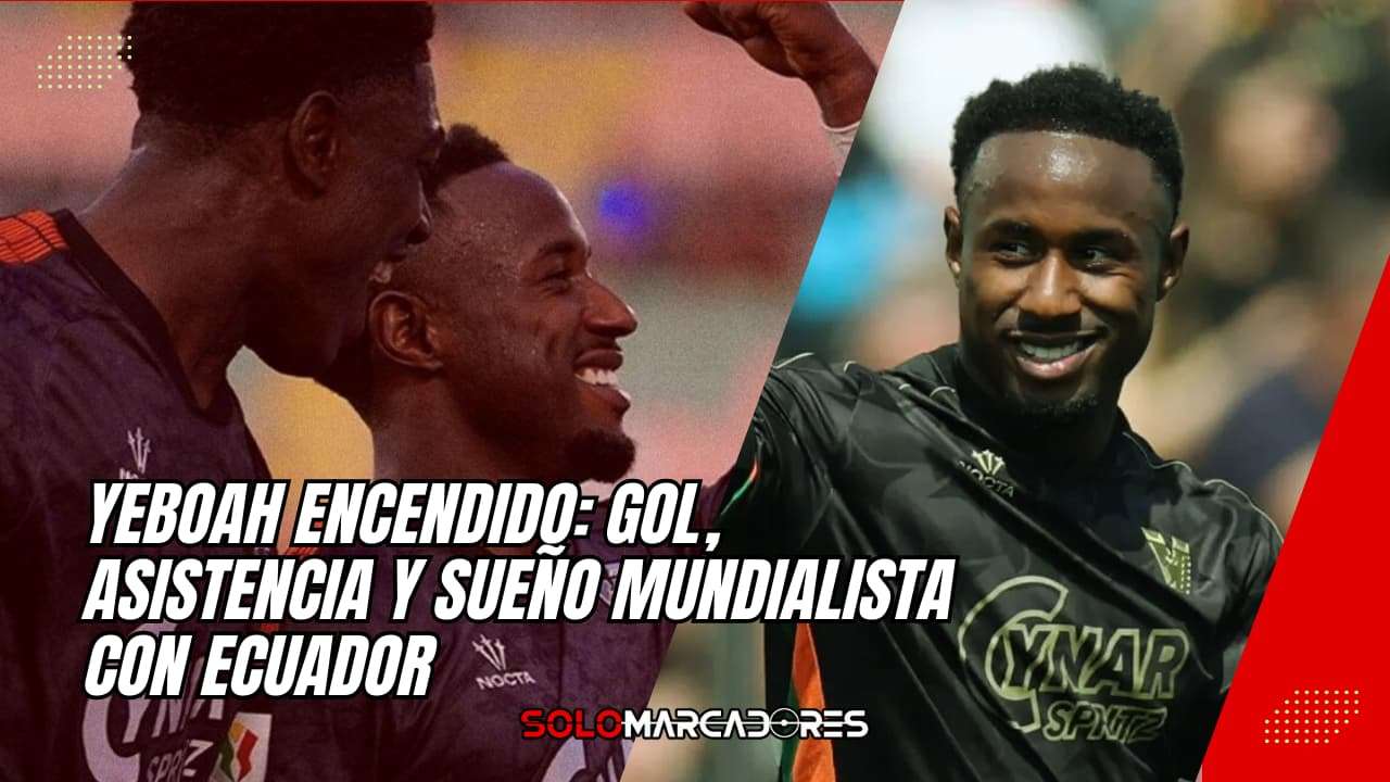 El ecuatoriano John Yeboah brilla en el extranjero con gol y asistencia