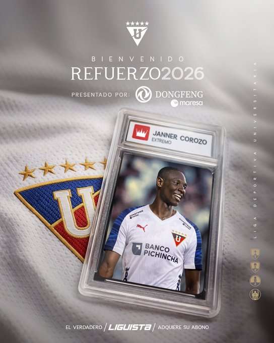 Janner Corozo es nuevo jugador de Liga de Quito: ¡Primer camisetazo del 2026!