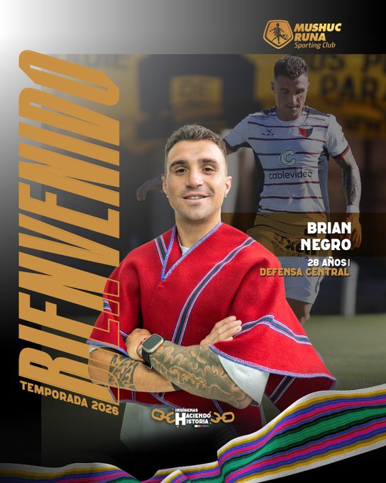 Mushuc Runa blinda su defensa para 2026: Llegan Brian Negro y dos ex El Nacional