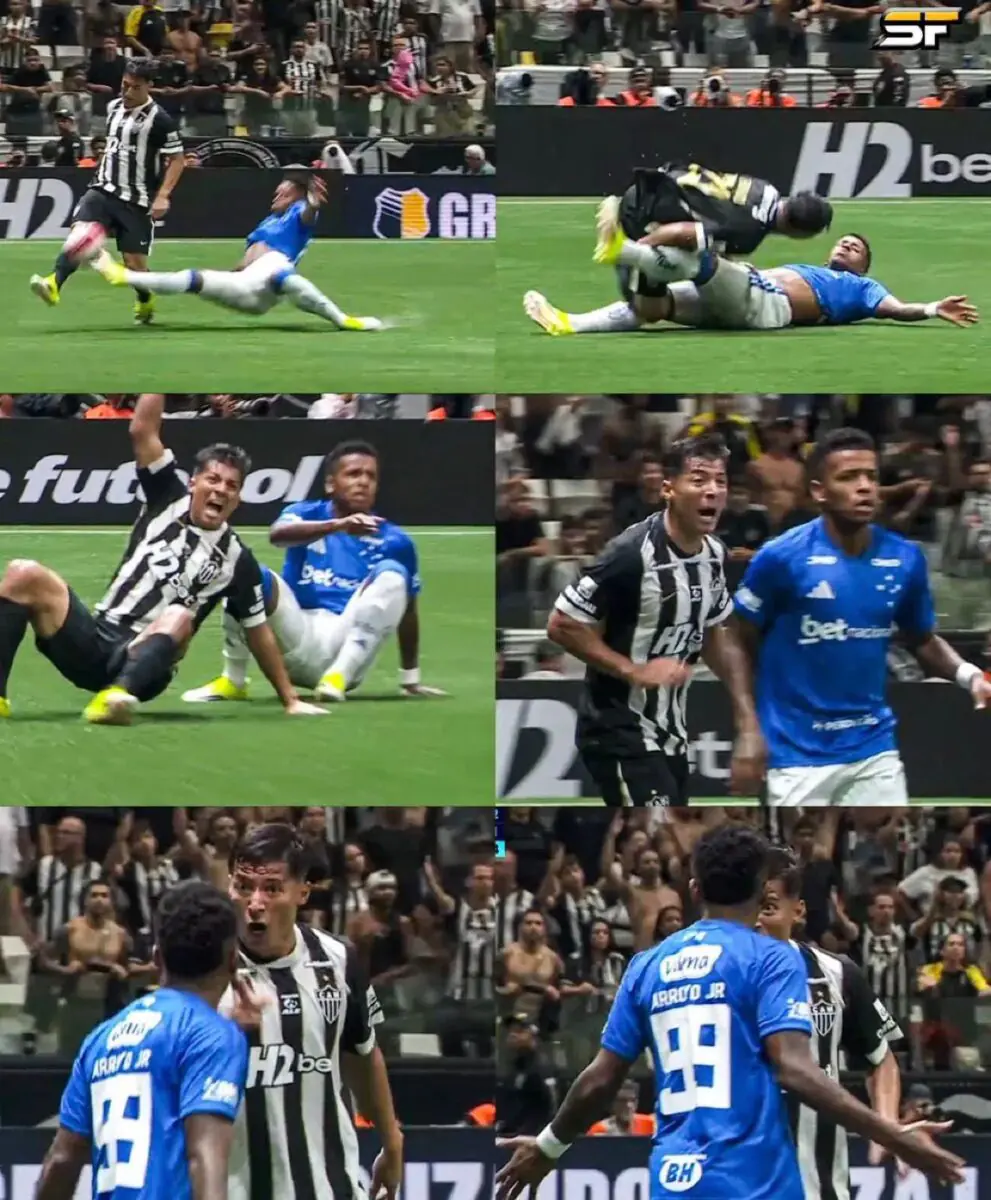 Keny Arroyo y Alan Franco protagonizan tenso cruce en el clásico Mineiro