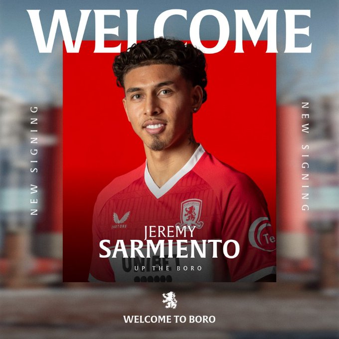 Jeremy Sarmiento ficha por el Middlesbrough: Traspaso definitivo y objetivo Premier League 1 Jeremy Sarmiento ficha por el Middlesbrough: Traspaso definitivo y objetivo Premier League