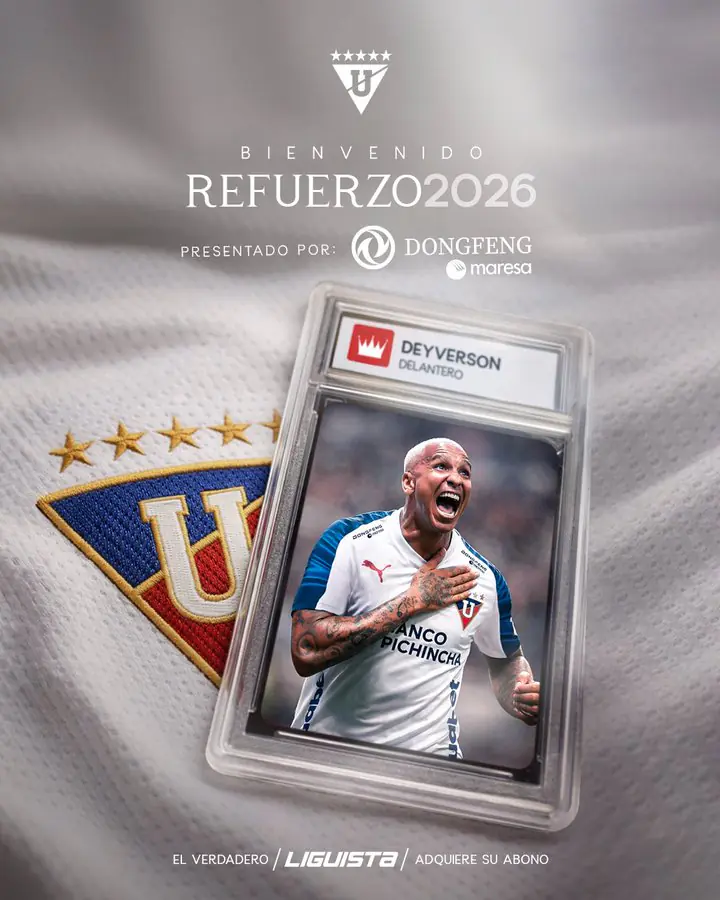 Deyverson es el nuevo refuerzo de Liga de Quito: Un fichaje bomba para la LigaPro