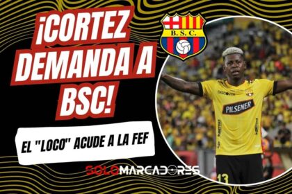 Gabriel Cortez demanda a Barcelona SC ante la FEF por sueldos impagos