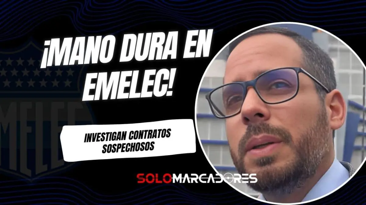 Intervención en Emelec: Jorge Luis Sánchez solicita investigación por contratos sospechosos