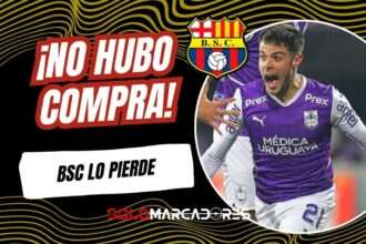 Joaquín Valiente no continuará en Barcelona SC y regresa a Uruguay