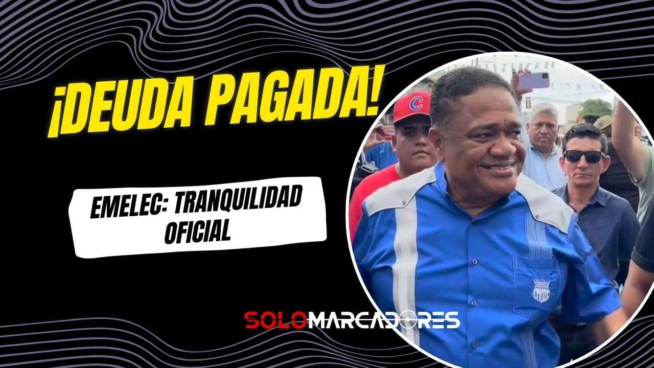 Jorge Guzmán confirma pago de deudas en Emelec y descarta resta de puntos