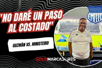 Jorge Guzmán rechaza su salida de Emelec y lleva el caso a la Conmebol tras fallo del Ministerio