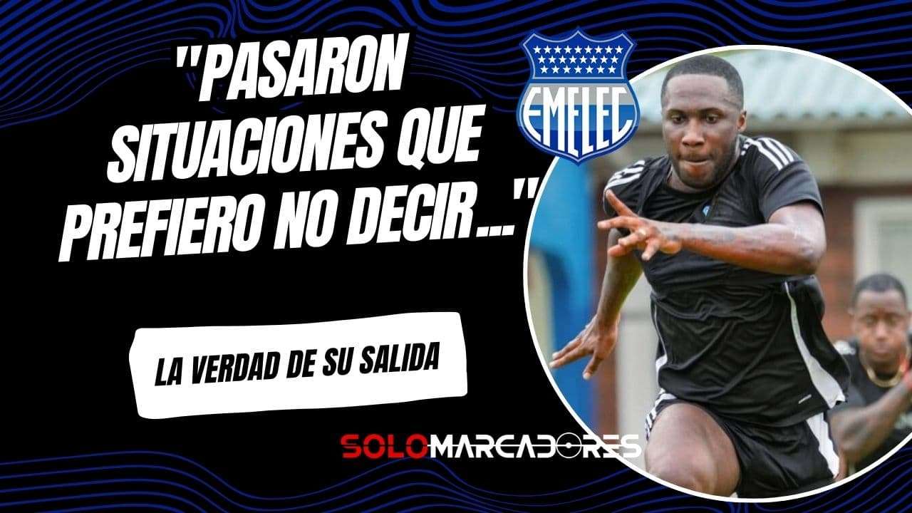 Luis Caicedo rompe el silencio tras salir de Emelec: "Pasaron situaciones que prefiero no decir"