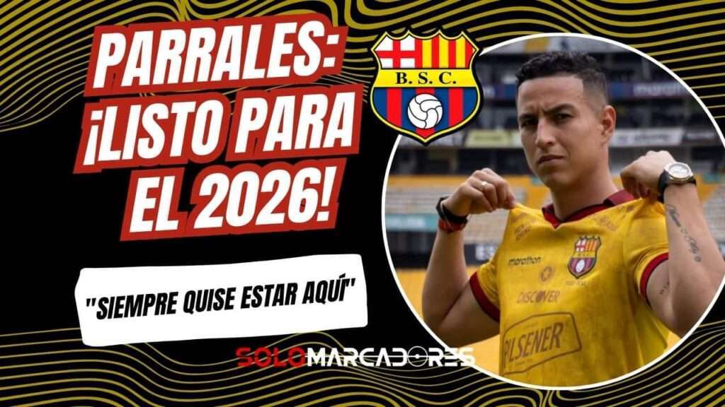 Miguel Parrales inicia la pretemporada con Barcelona SC: "Me voy a preparar para tener un gran 2026"