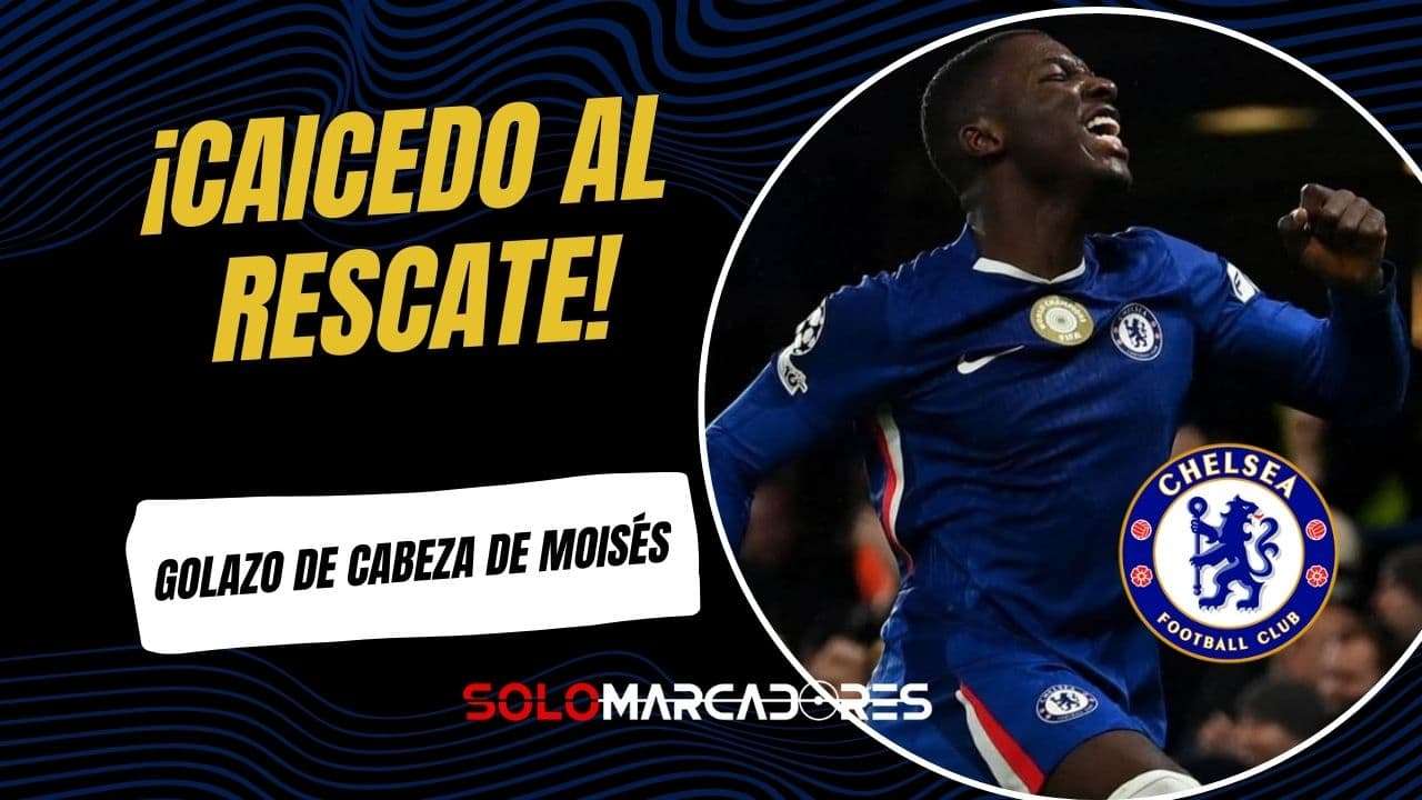 Moisés Caicedo da la victoria al Chelsea ante Pafos en Champions League