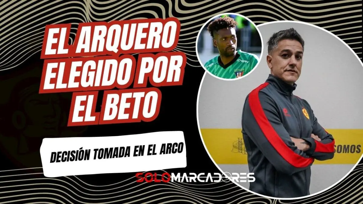 Norberto Araujo descarta a Alexander Domínguez y confirma arquero de Aucas 2026