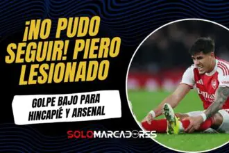 Piero Hincapié se lesiona en el intenso empate entre Arsenal y Liverpool