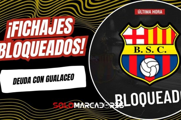 Sanción de la FEF a Barcelona SC: Deuda con Gualaceo bloquea inscripción de fichajes