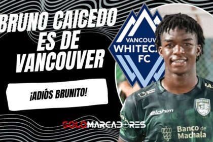 Oficial: Barcelona SC concreta la venta de Bruno Caicedo al Vancouver Whitecaps de la MLS