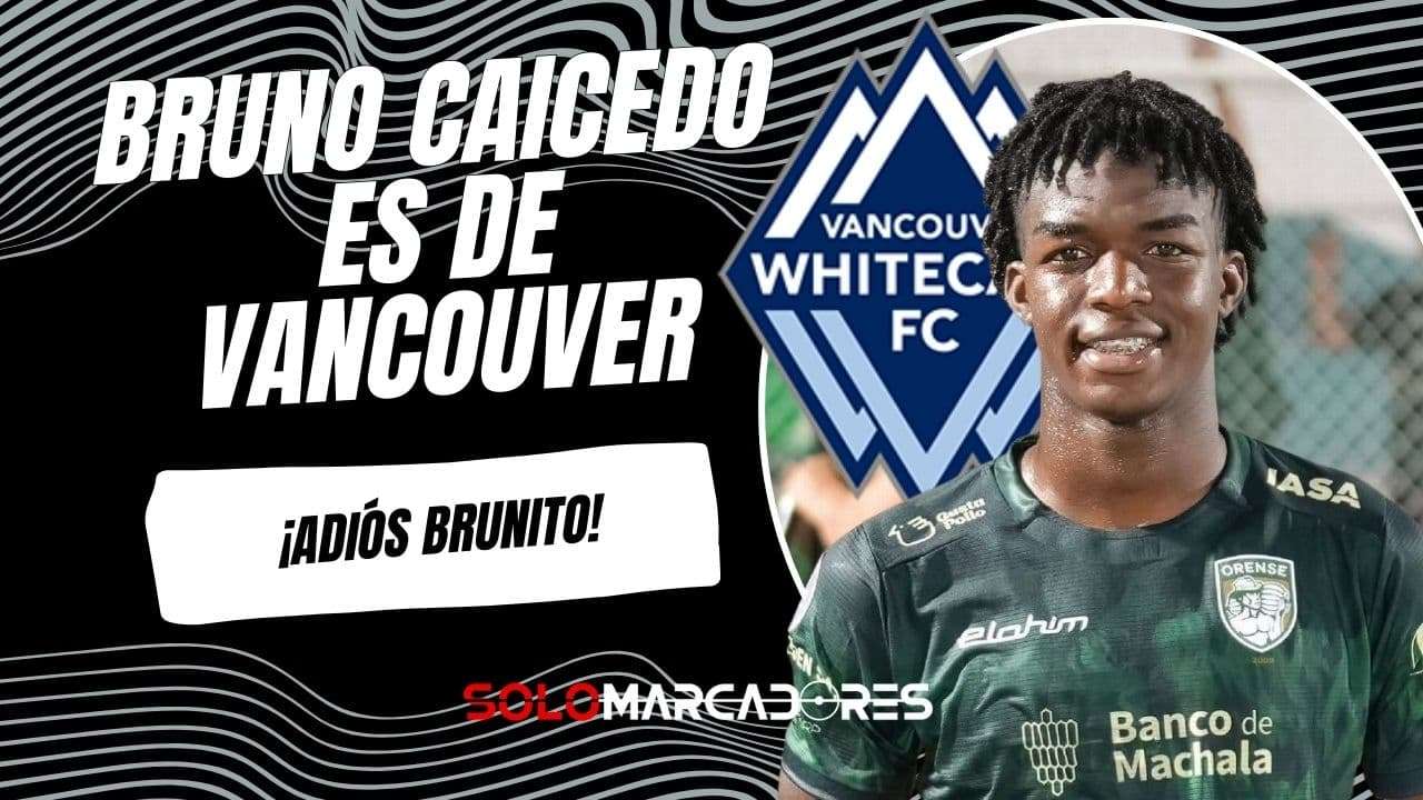 Oficial: Barcelona SC concreta la venta de Bruno Caicedo al Vancouver Whitecaps de la MLS