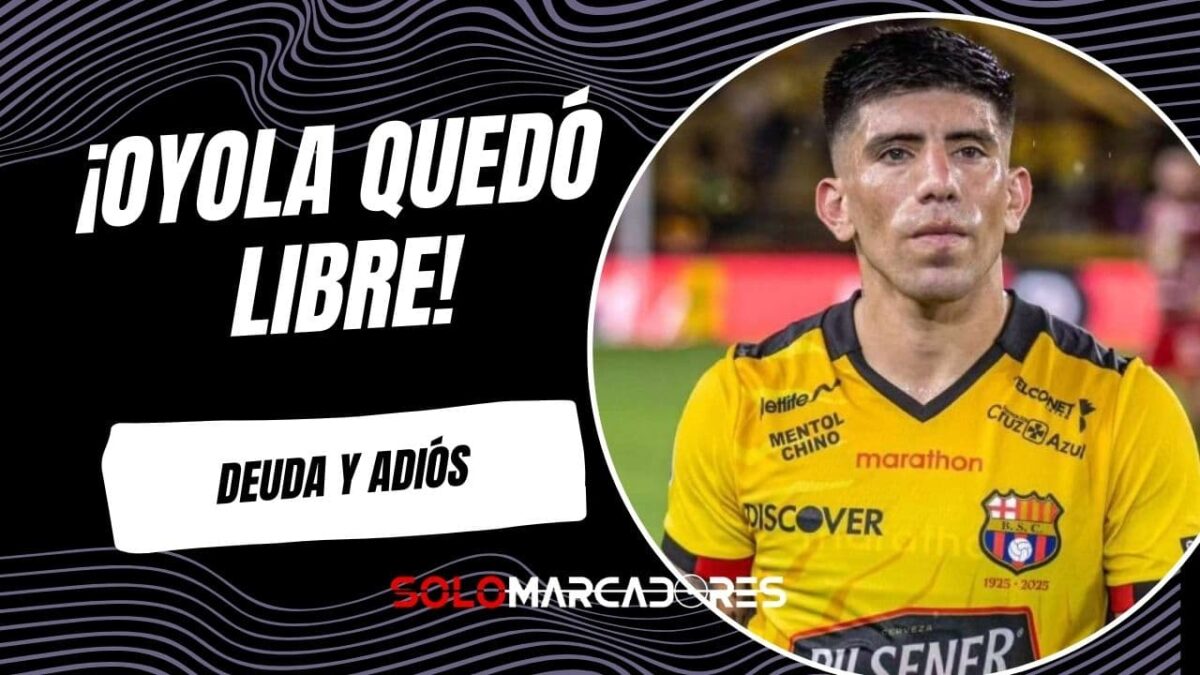 Braian Oyola queda libre de Barcelona SC por falta de pago