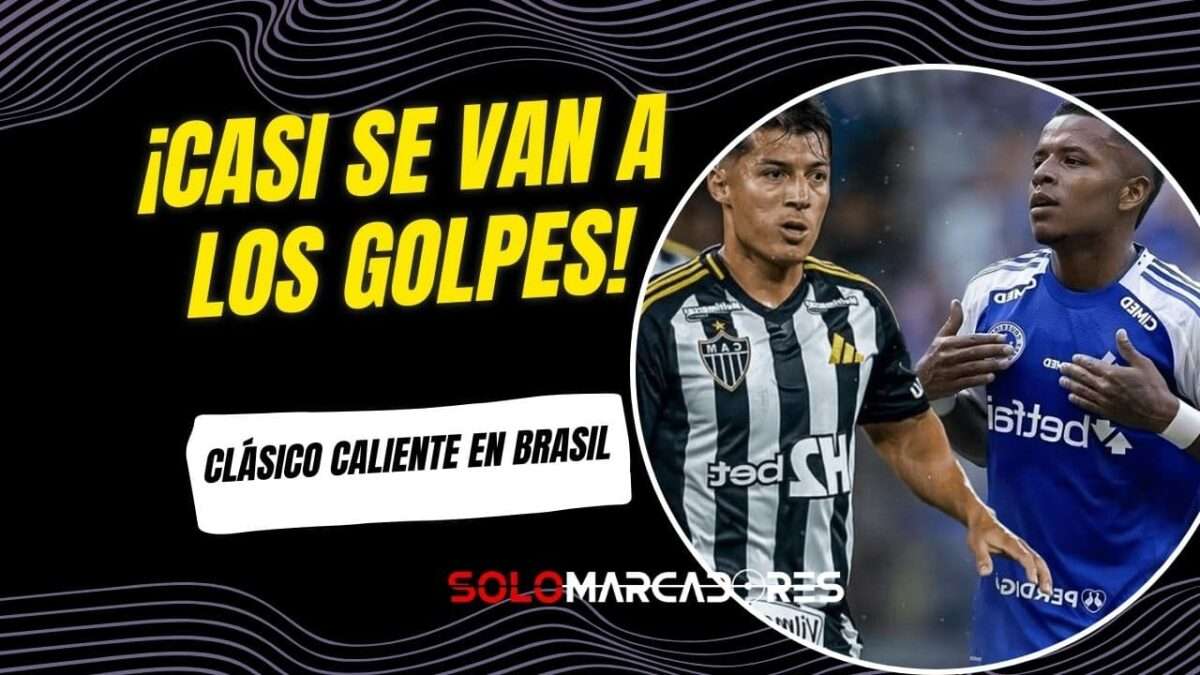 Keny Arroyo y Alan Franco protagonizan tenso cruce en el clásico Mineiro