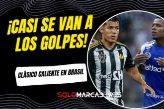 Keny Arroyo y Alan Franco protagonizan tenso cruce en el clásico Mineiro