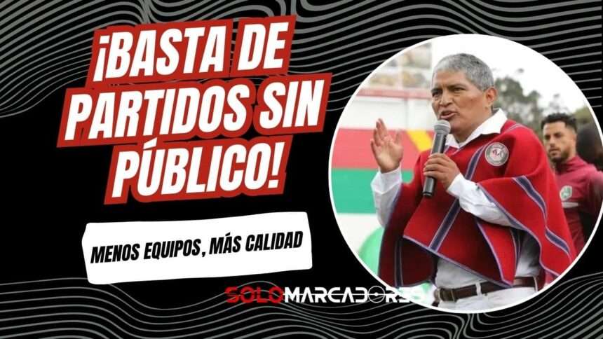 Luis Alfonso Chango y la reducción de equipos en Serie A: Propuesta de 12 clubes