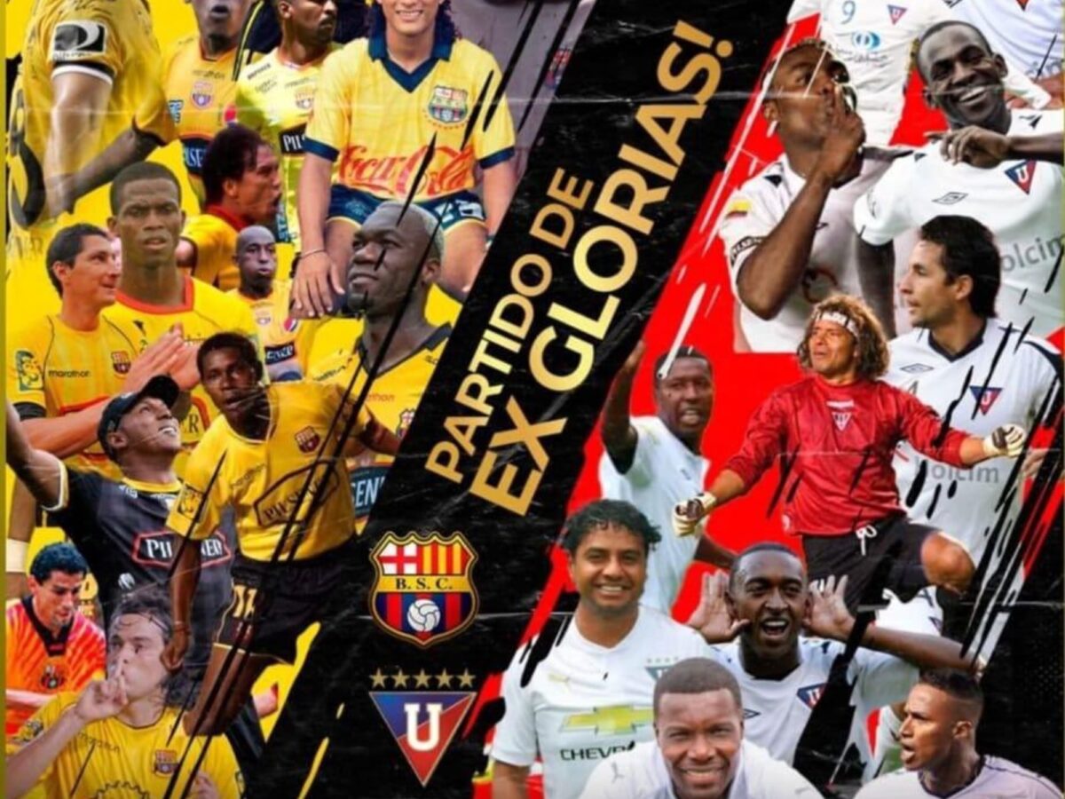 Noche Amarilla en Quito: Ex glorias de Barcelona y Liga se enfrentan en el Atahualpa