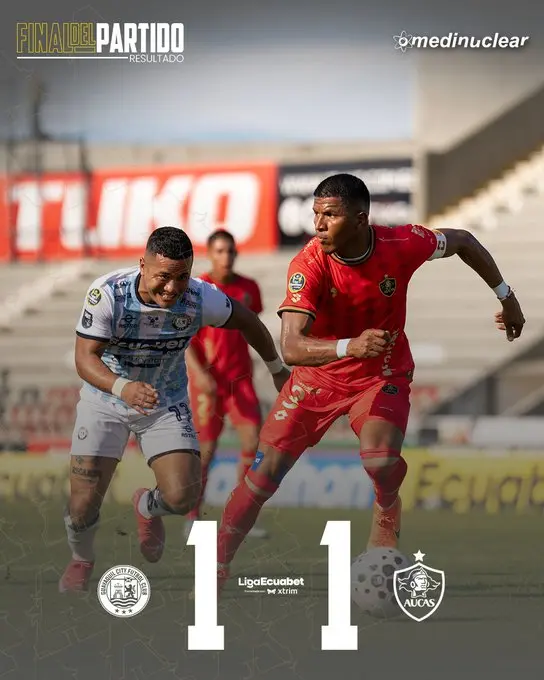 ¡Reparto de puntos en el Chucho Benítez! Guayaquil City y Aucas no pasaron del empate 23 Guayaquil City y Aucas empataron 1-1 en la fecha 2 de la LigaPro 2026. Revive el gol de Edinson Mero tras asistencia del Kitu Díaz y el empate de penal.
