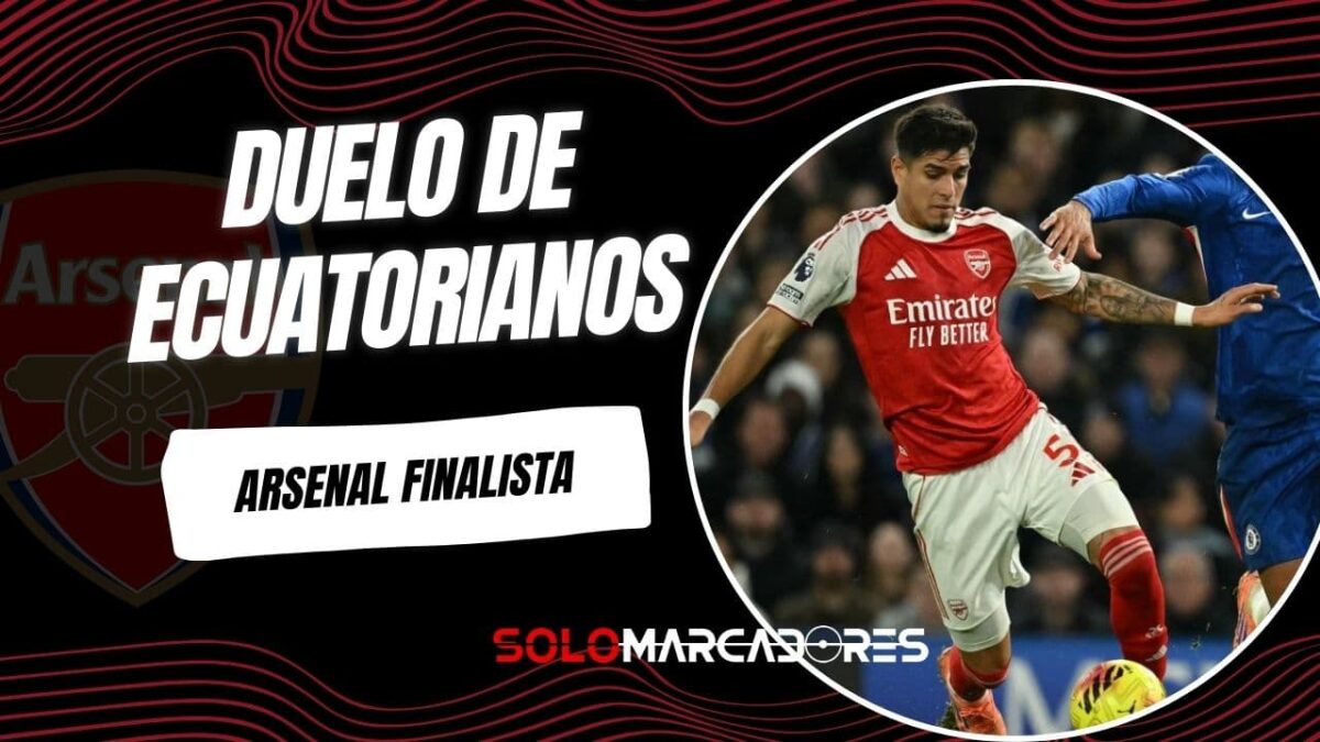 Arsenal es finalista de la Carabao Cup: Piero Hincapié venció a Moisés Caicedo en un duelo agónico