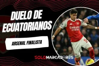 Arsenal es finalista de la Carabao Cup: Piero Hincapié venció a Moisés Caicedo en un duelo agónico