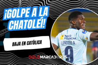 Azarías Londoño es baja en Universidad Católica: ¿Qué partidos se pierde?