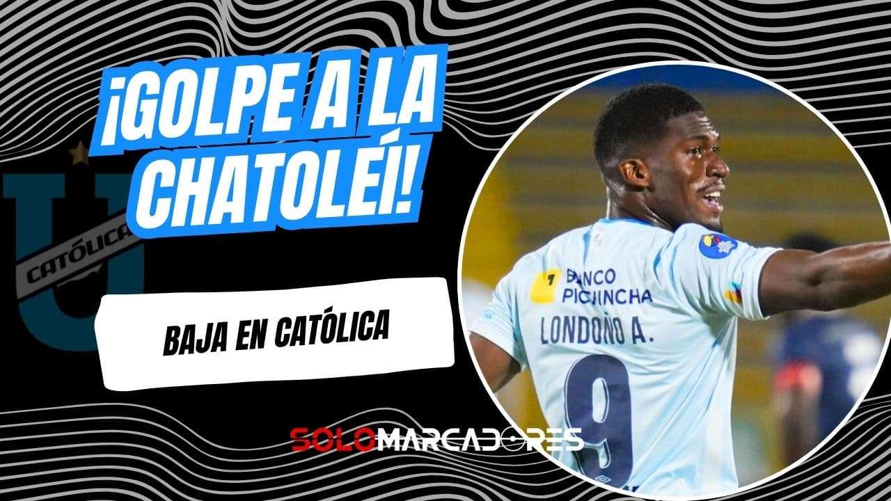 Azarías Londoño es baja en Universidad Católica: ¿Qué partidos se pierde?