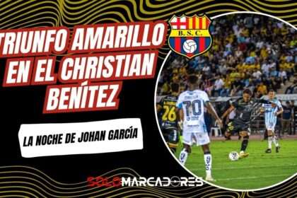 Barcelona derrotó a Guayaquil City con doblete de Johan García