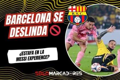 Barcelona SC se deslinda de la organización del partido contra Inter Miami tras reclamos