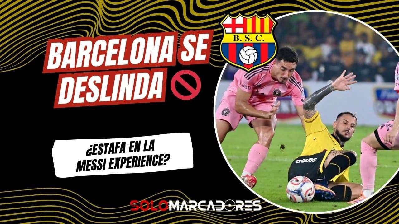 Barcelona SC se deslinda de la organización del partido contra Inter Miami tras reclamos