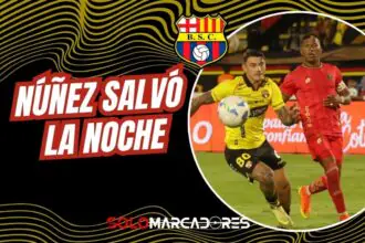 Barcelona SC triunfa en la Noche Amarilla Quito con un golazo de Sergio ‘Toto’ Núñez