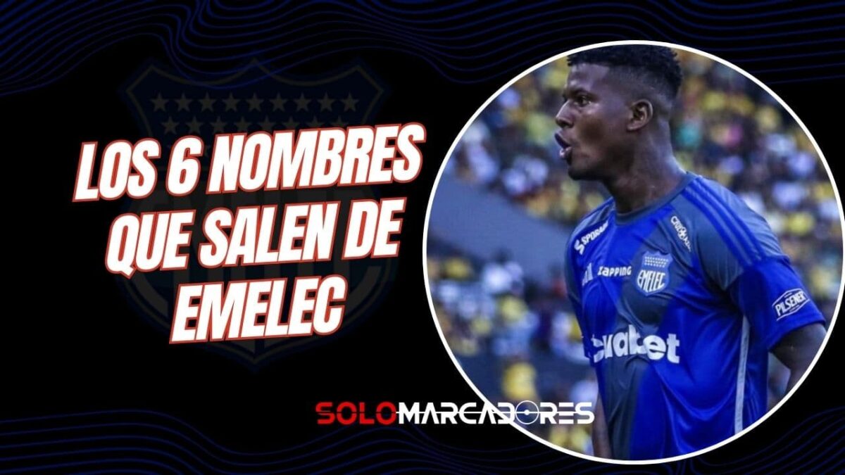 Emelec confirma las primeras 6 bajas oficiales para la temporada 2026