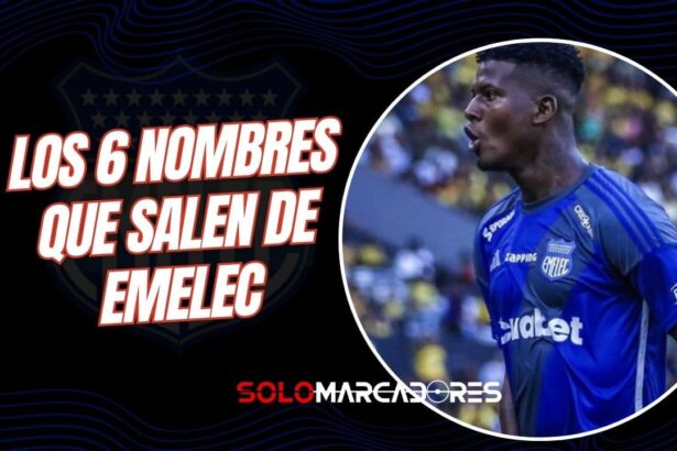 Emelec confirma las primeras 6 bajas oficiales para la temporada 2026
