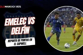Emelec vs Delfín 2026: Luca Klimowicz debutó con gol, pero el Bombillo cedió el empate 1-1 en el Capwell.