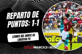 Leones del Norte y Libertad FC igualaron 1-1 en Ibarra por la LigaPro Serie A. Goles de Griffa y Branda definieron un duelo intenso en el Olímpico.