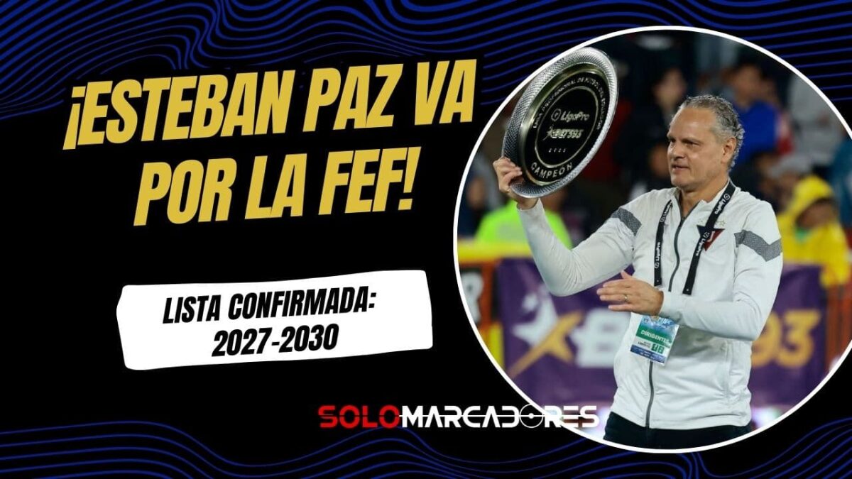 Esteban Paz confirma su lista para la presidencia de la FEF