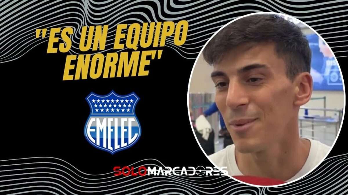 Ignacio Guerrico y su llegada a Emelec: "Rechacé otras ofertas por el Bombillo"