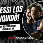 Lionel Messi celebrando su gol decisivo con la camiseta del Inter Miami en Puerto Rico.
