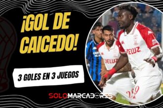 Jordy Caicedo brilla en Argentina: Tres goles en tres partidos con Huracán