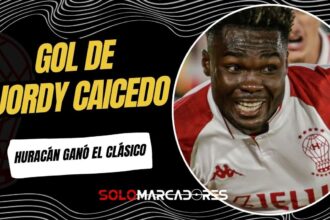Jordy Caicedo brilla en el Clásico: Gol y victoria de Huracán ante San Lorenzo